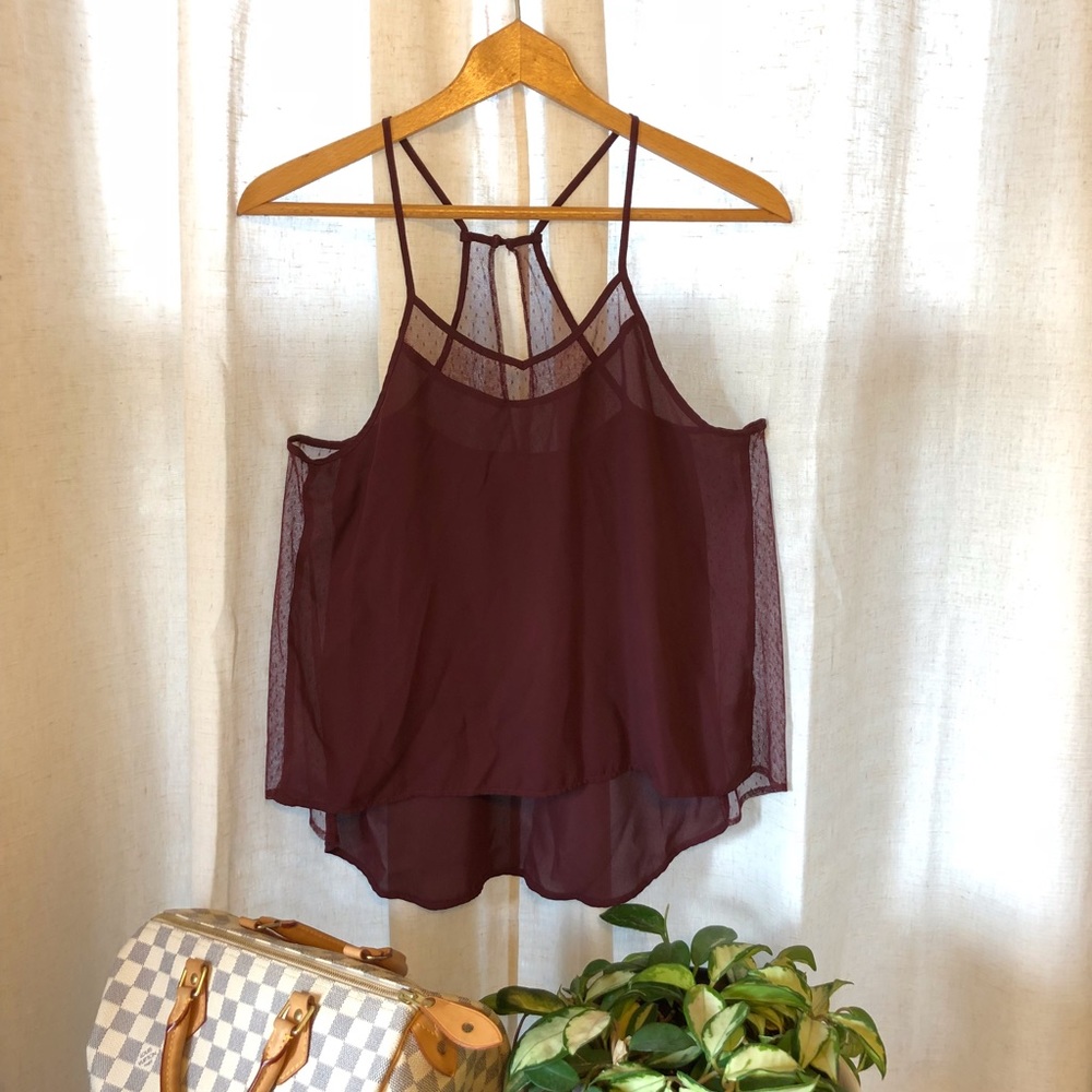 ⭕️Sold⭕️Garage Racerback Mesh Camisole Medium